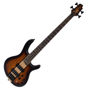 Cort elektromos basszusgitár, Markbass Preamp, open pore tobacco burst