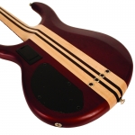 Cort elektromos basszusgitár, 5 húros, matt vörös