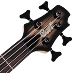 Cort elektromos basszusgitár, Markbass Preamp, áttetsző fekete burst