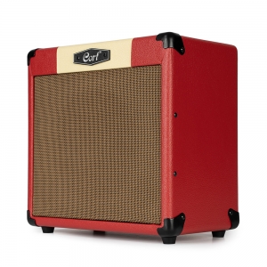 Cort gitárerősítő zengetővel, 15 Watt, vörös