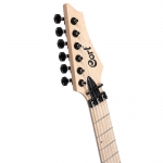 Cort elektromos gitár, EMG hangszedővel, szürke burst