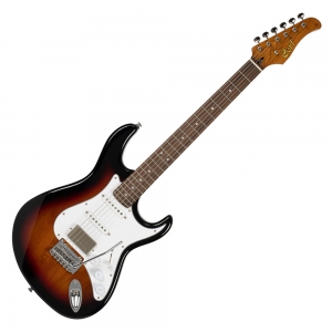 Cort elektromos gitár, éger test, sunburst
